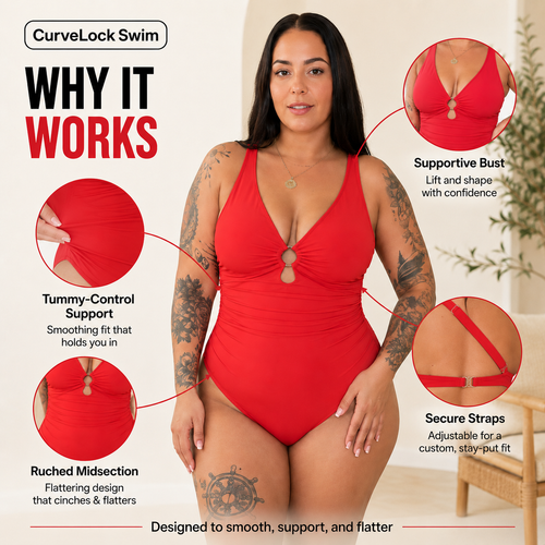 The CurveLock Sculpting One-Piece Bathing Suit